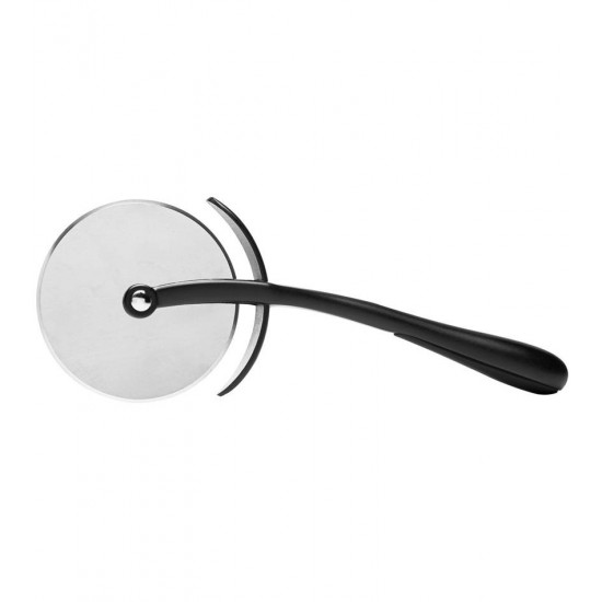 Cortador 18,5cm de Pizza com Cabo Antiderrapante Chef Pro Preto Liga de Zinco 